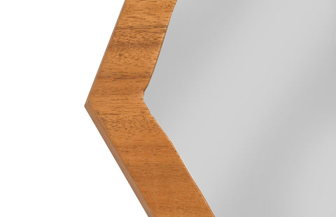 Organic Diamond Accent Wall Mirror for Entryway