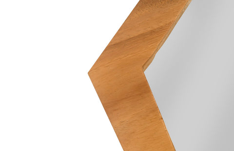 Organic Diamond Accent Wall Mirror for Living Room and Entryway