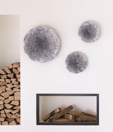 Lotus Wall Art Modern Handcrafted Glossy Wall Sculpture