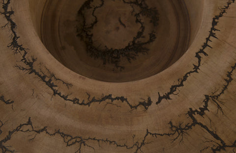 Decorating Essentials Handcrafted Abstract Carving Decorative Bowl