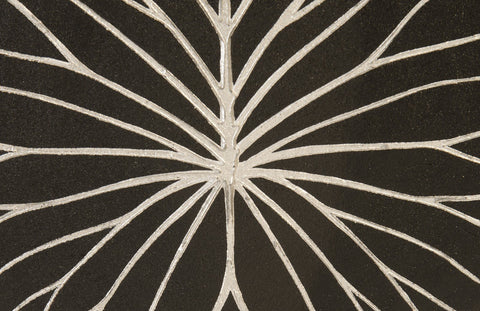 Modern Organic Floral Inlay Wall Tile for Entry Way