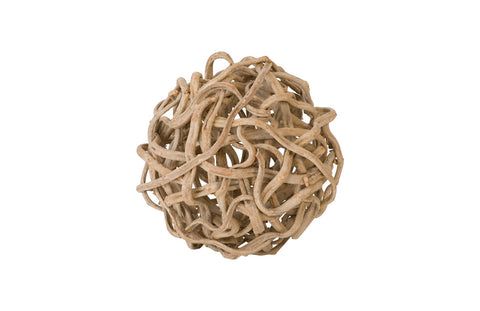 Nature-Driven Modernist Handcrafted Wooden Sphere Decorative Ball