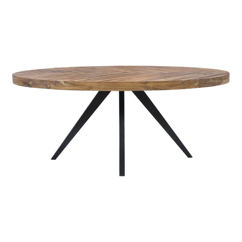Moe's Home Collection Nature-Driven Modernist Geometric Round Dining Table - 72 W