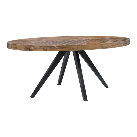 Moe's Home Collection Nature-Driven Modernist Geometric Round Dining Table - 72 W