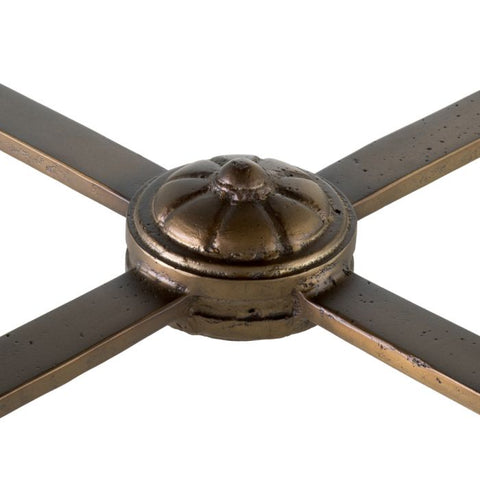 Eichholtz Timeless Minimalist Round Fluted Bronze Coffee Table