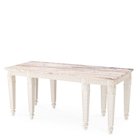 Eichholtz Artful Traditionalist Entryway Console with Carving
