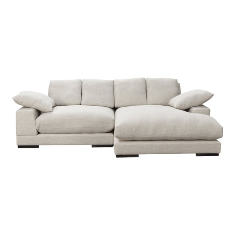 Sahara Plunge Contemporary Chaise Sectional Sofa