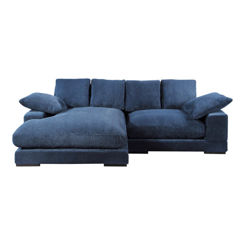 Timeless Minimalist Plunge Contemporary Chaise Sectional Sofa