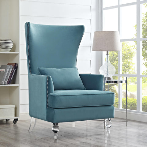 Timeless Minimalist Wingback Upholstered Accent Chair