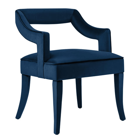 Timeless Minimalist Modern Velvet Upholstered Armchair