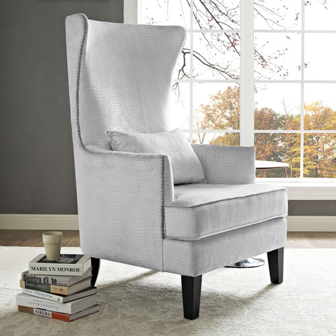 Timeless Minimalist Wingback Upholstered Accent Chair