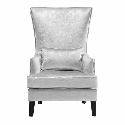 Timeless Minimalist Wingback Upholstered Accent Chair