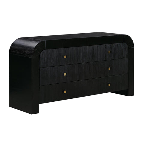 Hump Modern Double Dresser with Matte Finish