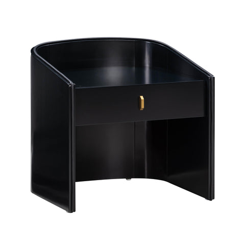 TOV Furniture Artful Traditionalist Art Deco Curved Nightstand