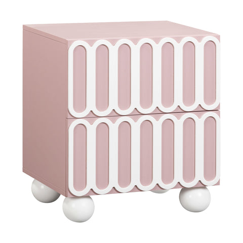 TOV Furniture Tori Contemporary Geometric Nightstand