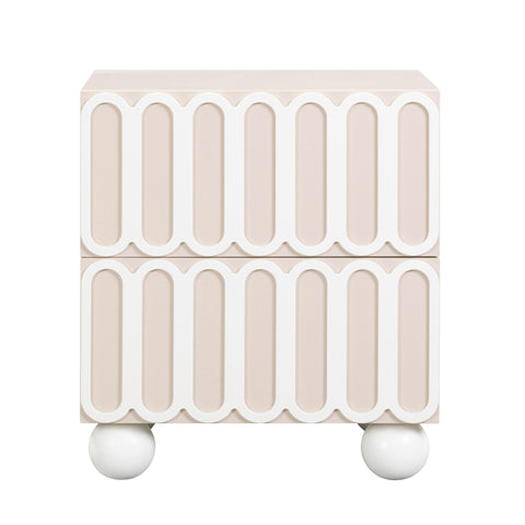 TOV Furniture Tori Contemporary Geometric Nightstand