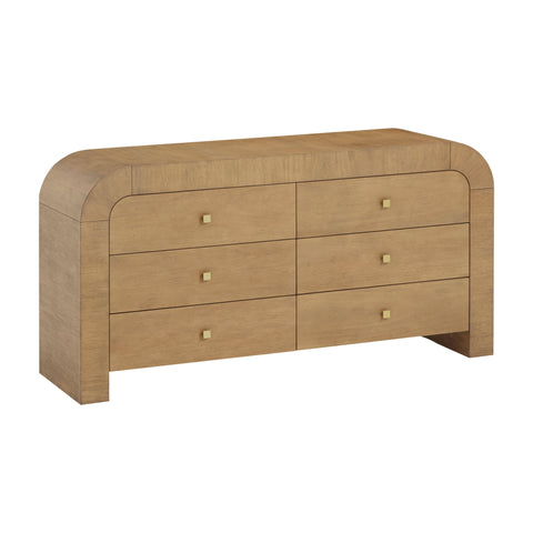 Hump Modern Double Dresser with Matte Finish