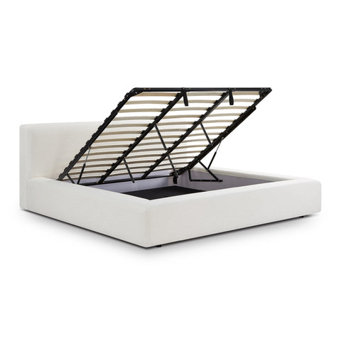 TOV Furniture Minimalist Meena Low Profile Platform Bed with Storage - Queen - Queen - King