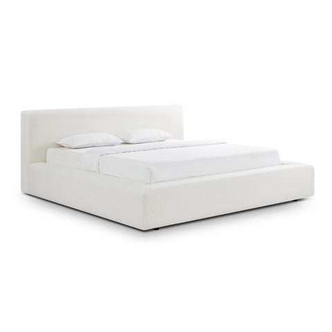 TOV Furniture Minimalist Meena Low Profile Platform Bed with Storage - Queen - Queen - King