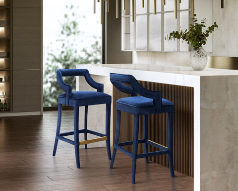 Timeless Minimalist Modern Upholstered Parsons Bar Stool
