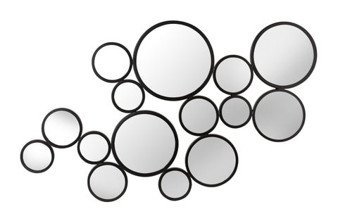 Contemporary Round Accent Mirror for Living Room Wall