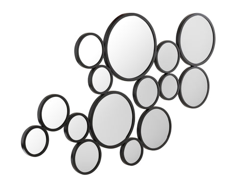 Contemporary Round Accent Mirror for Living Room Wall