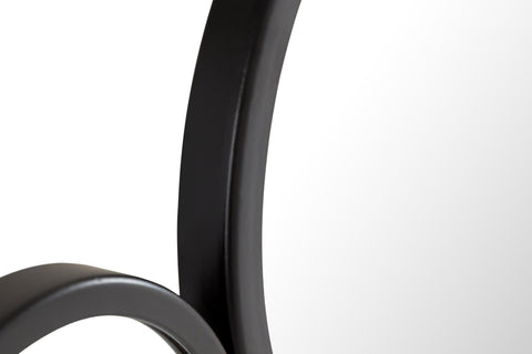 Contemporary Round Accent Mirror for Living Room Wall