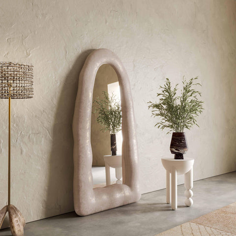 Contemporary Organic Arch Full Length Mirror for Living Room