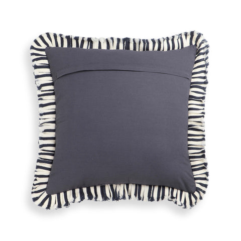 TOV Furniture Classic Coastal Stripe Textured Square Throw Pillow - 20 x 20