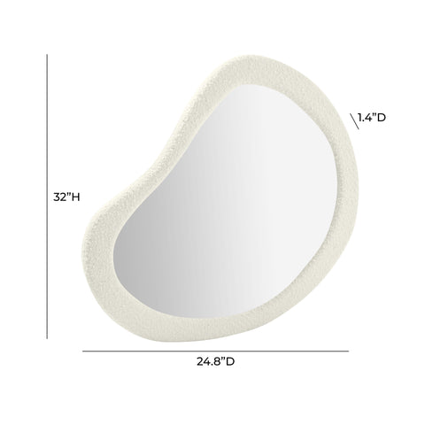 Contemporary Asymmetrical Accent Mirror for Entryway