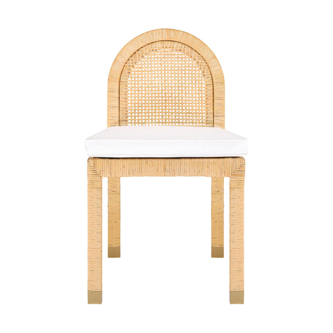 Timeless Minimalist Bohemian Dome Back Dining Side Chair