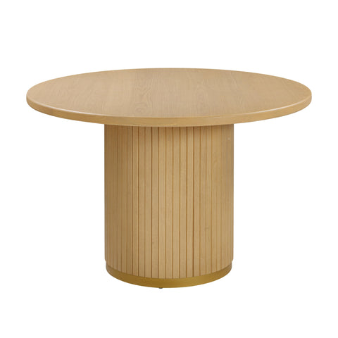 TOV Furniture Tulip Dining Table with Fluted Drum Base