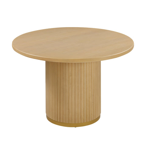 TOV Furniture Tulip Dining Table with Fluted Drum Base
