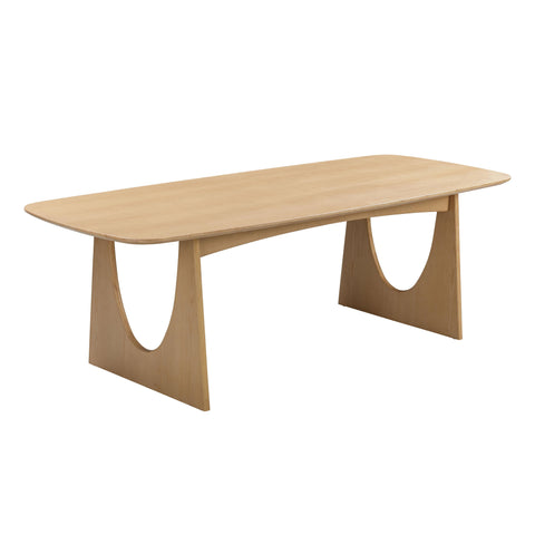 TOV Furniture Timeless Minimalist Curved Modern Dining Table