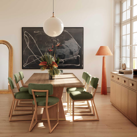 Timeless Minimalist Parsons Dining Side Chair with Splayed Legs