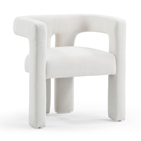 Timeless Minimalist Modern Barrel Back Accent Chair