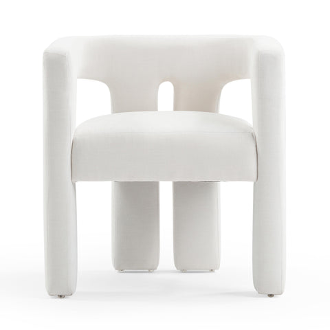 Timeless Minimalist Modern Barrel Back Accent Chair