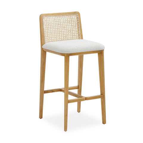 Timeless Minimalist Scandinavian Upholstered Counter Stool