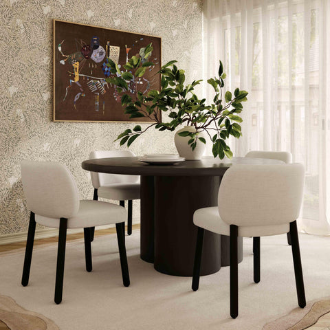 Timeless Minimalist Contemporary Upholstered Dining Side Chair