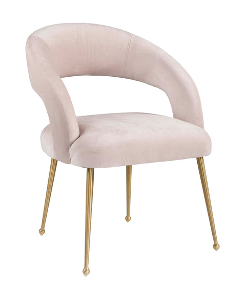 Timeless Minimalist Mid Century Velvet Dining Armchair