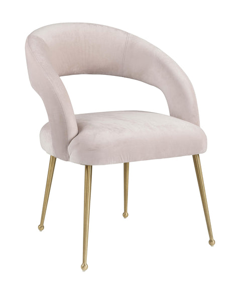 Timeless Minimalist Mid Century Velvet Dining Armchair