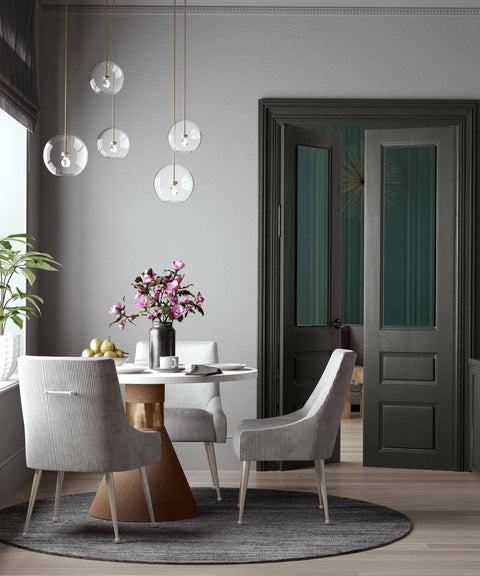 Timeless Minimalist Slipper Upholstered Dining Armchair