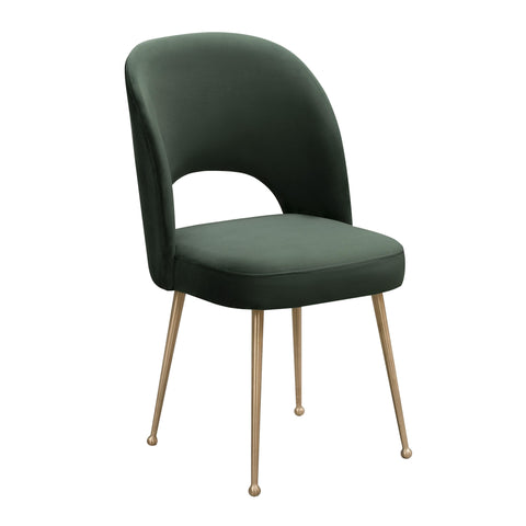 Timeless Minimalist Mid Century Upholstered Velvet Dining Side Chair