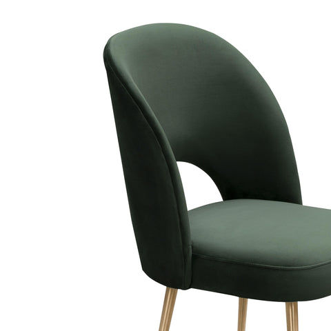 Timeless Minimalist Mid Century Upholstered Velvet Dining Side Chair