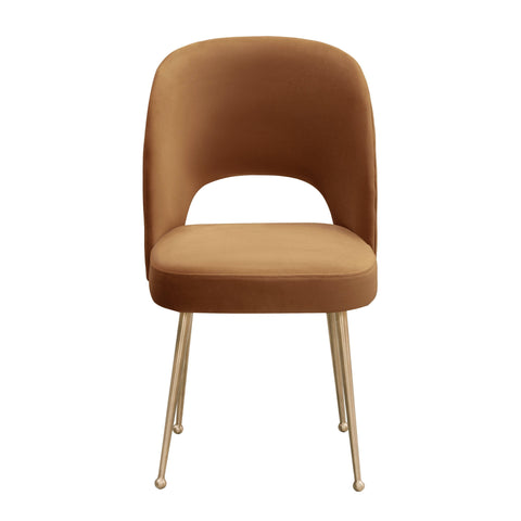 Timeless Minimalist Mid Century Upholstered Velvet Dining Side Chair
