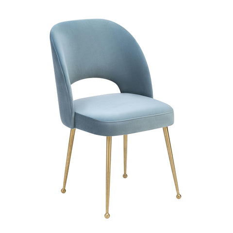Timeless Minimalist Mid Century Upholstered Velvet Dining Side Chair