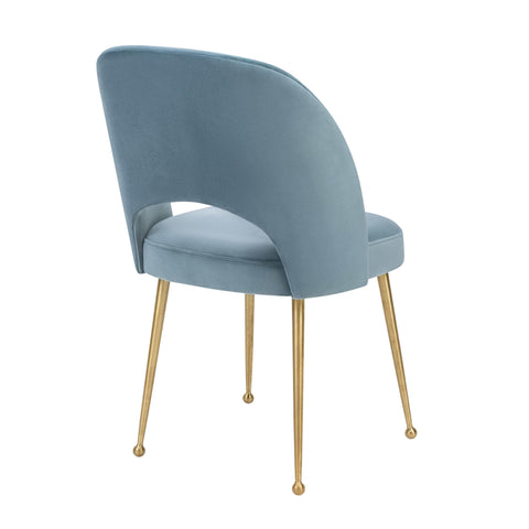 Timeless Minimalist Mid Century Upholstered Velvet Dining Side Chair