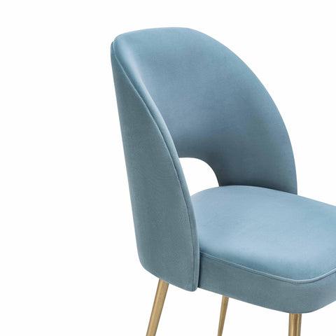Timeless Minimalist Mid Century Upholstered Velvet Dining Side Chair