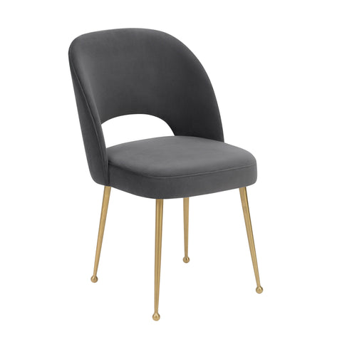 Timeless Minimalist Mid Century Upholstered Velvet Dining Side Chair