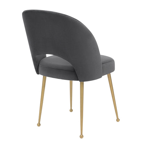 Timeless Minimalist Mid Century Upholstered Velvet Dining Side Chair